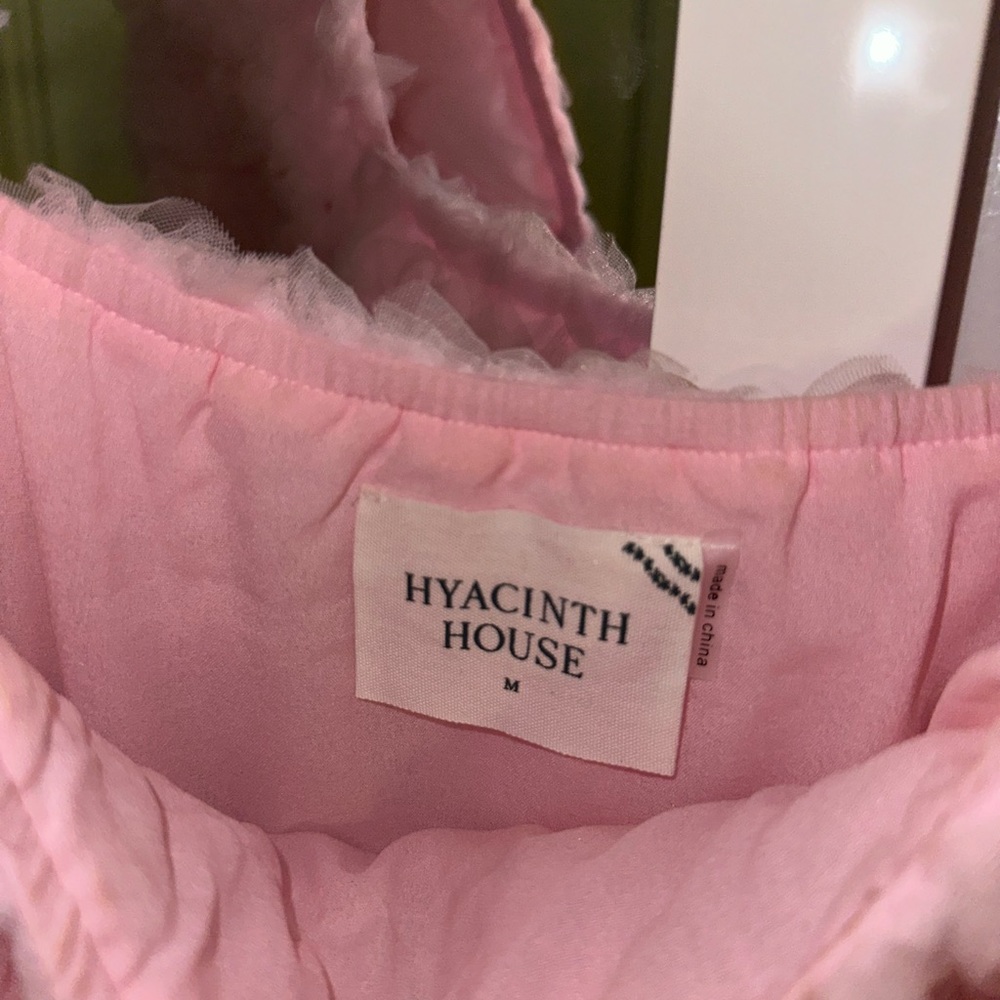 Hyacinth House Pink Textured Cora Mini Dress - Picture 3 of 4